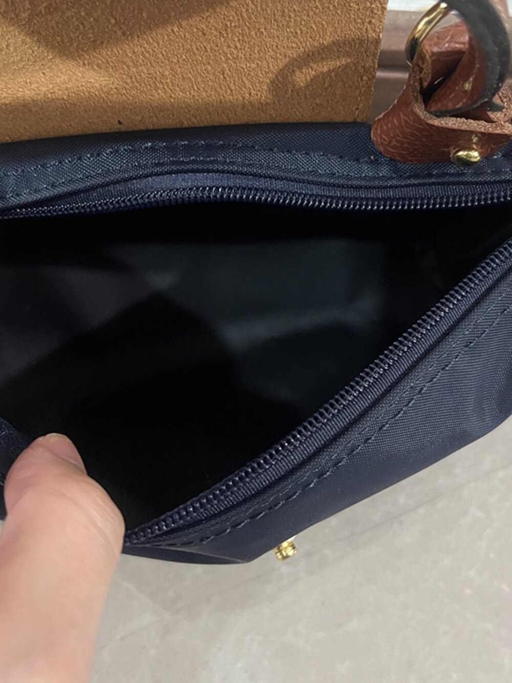 Longchamp Dark Blue Cosmetic Bag - Picture 6 of 6